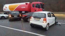 서울-양양고속도로 설악 IC서 다중 추돌사고...경찰·소방 현장 확인