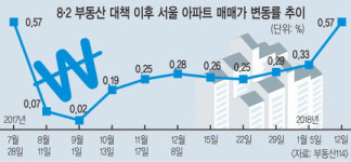 서울 아파트값 상승률 8·2 이전 회귀… 6개월 만에 약발 다해