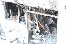 타버린 세종병원 내부