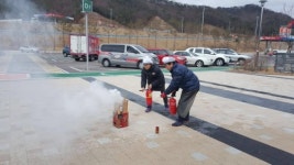 서울양양고속도로 홍천휴게소, 합동소방훈련 실시
