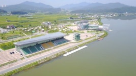 충주 탄금호조정경기장 남북 합동 훈련