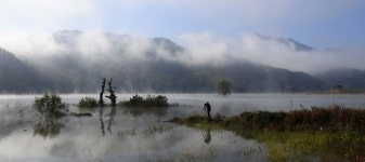 그림 같은 풍경이제… 물안개 핀 거창 남하 대야리