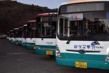 멈춰선 진주 삼성교통...파업 돌입