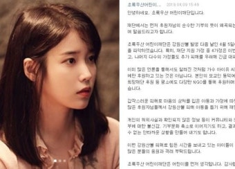 아이유가 강원 산불에 1억 기부하고도 억울하게 욕먹는 이유