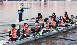 [포토] 한강서 조정 배워요