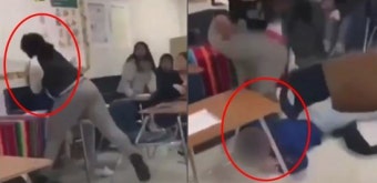 여학생 얼굴 주먹으로 치고 발로 밟은 미국 여교사