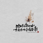 [캘리] 당신은 하나님의 축복의 통로