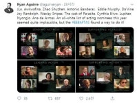 ‘#SoWhite’한 英영화상…골든글로브 받은 아콰피나도 빠져