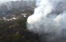 인천 서창동 인천지하철 2호선 운연역 인근 화재 발생