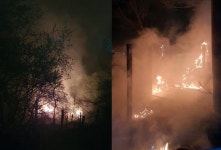 강풍에 되살아난 안동 산불, 인근 마을까지 덮쳤다