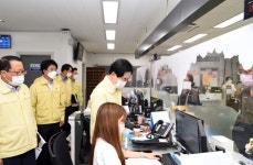 의정부시 녹양동주민센터 방역 후 정상운영