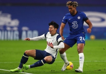 ‘풀타임’ 손흥민 슈팅 제로…토트넘, 첼시 0-0 무승부