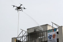 고층빌딩 화재 드론이 잡는다…충남소방·호서대 시스템 구축
