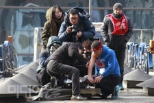 씨앤앰 해고노동자, 고공농성 동지 보며 맘 다잡아, 끝을 봐야