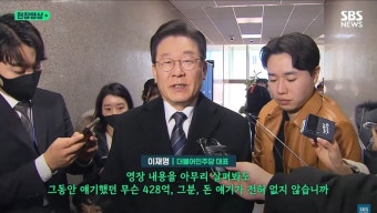 이재명 구속영장에 