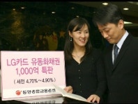 동양證, LG카드 유동화채권 1000억 특판