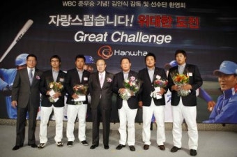 김승연 회장 WBC 빛낸 한화 선수단 격려