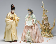 [사진]자기로 구운 한복인형의 아름다움