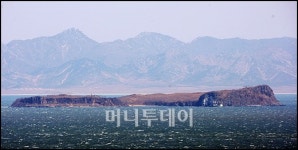 [사진]북한 장산반도 앞 월래도 모습