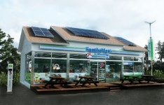 훼미리마트, 업계 최초 전기차 충전 편의점 오픈!