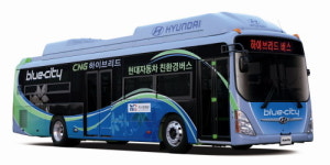 현대차, 국내 첫 CNG 하이브리드 버스 개발