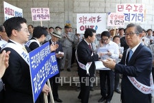 [사진]현대·기아 협력업체 대표단, 유성기업 노조와 대화 무산