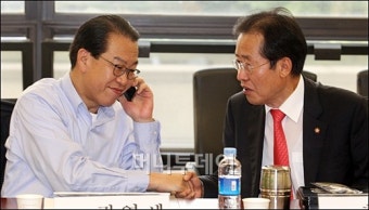 홍준표, 국민의힘 지도부와 대선 출마 포부 공식 선언 차례로 만나