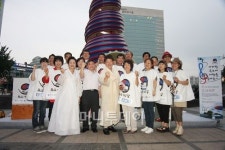 우물래, 독도아리랑 청계광장 퍼포먼스 개최