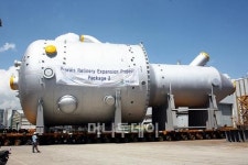 세계 최대 플랜트기기 1.1만㎞ 대장정 나섰다