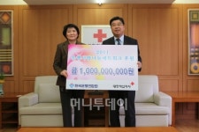은행권, 대한적십자사에 10억원 성금