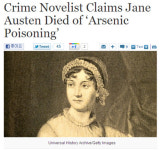 오만과 편견 제인 오스틴, 비소중독 사망설 제기