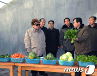 함흥 농장을 지도방문한 김정일 국방위원장