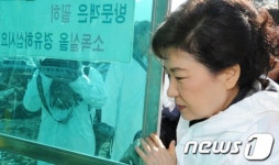 [사진]박근혜 당 내홍도 소독?