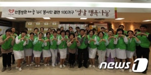 안동병원 나눔365봉사단 설날 행복나눔