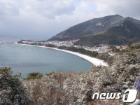 [사진] 눈 내린 완도 보길도  풍경