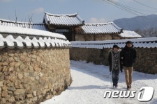 [사진] 담양 ‘슬로시티’ 창평 삼지내 마을 雪景