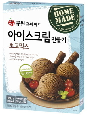 [신상품] 삼양사 '큐원 홈메이드 아이스크림만들기 초코믹스' | 포토뉴스