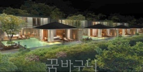 라운드 후 내집 같은 별장에서 휴식을