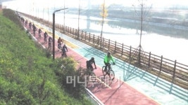 [포토]아라뱃길 따라 삶의 재충전 리프레시 자전거 투어