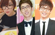 필수 아이템 뿔테…스타들의 안경 스타일링