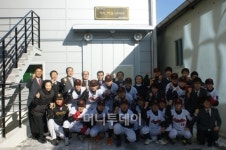러시앤캐시, 충주성심학교 야구부 실내연습장 지원