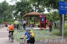 환상 섬진강자전거길 찾은 녹색자전거열차
