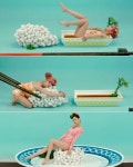 오렌지캬라멜 까탈레나 뮤비, 섹시한 초밥 변신