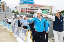 백헌기 안전보건공단 이사장, 여름철 건설현장 방문