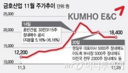 고점매도 금호산업 경영진, 급등한 주가 불끄기 나서나