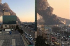 안산 반월공단 대형 화재…광역 2호 확대 발령해 진압 중