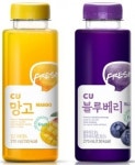 편의점CU, 프리미엄 PB주스 망고·블루베리 출시
