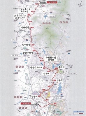'인덕원-수원' 복선전철 기본계획안 확정…북수원역 포함 | 포토뉴스