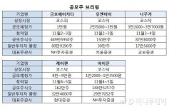 [공모주브리핑]금호에이치티·유앤아이 등 5개사 청약