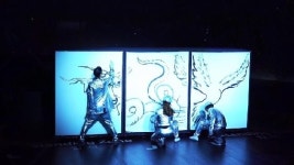 눈 앞에 그려지는 수채화…KT, 홀로그램 드로잉쇼